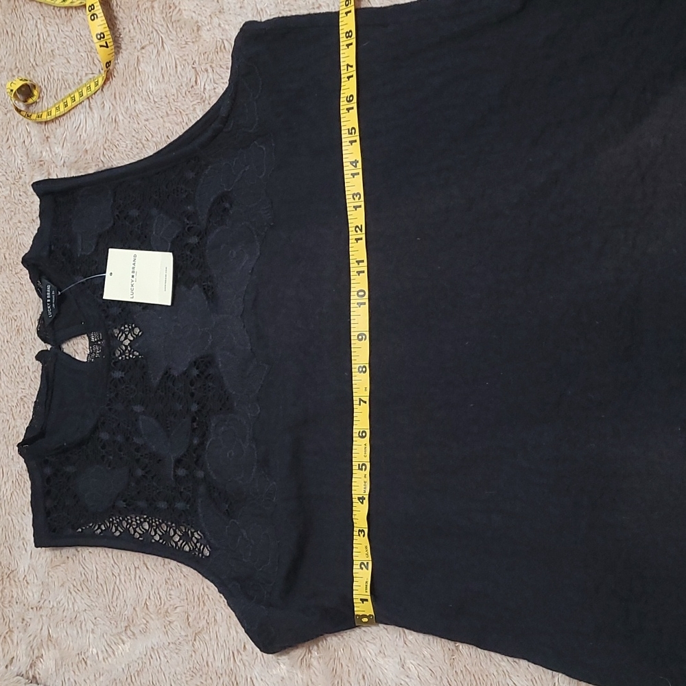Lucky Brand black lace top - Picture 11 of 12